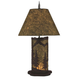 Lampe de table 29" mountain scene