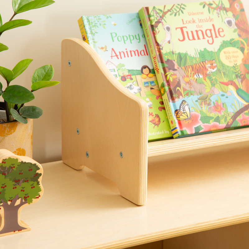 Tabletop Book Display Natural Wood