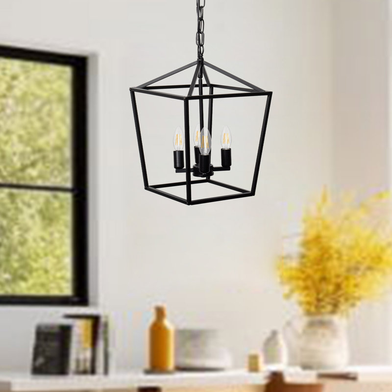 Luminaire suspendu géométrique 4 lumières Corri