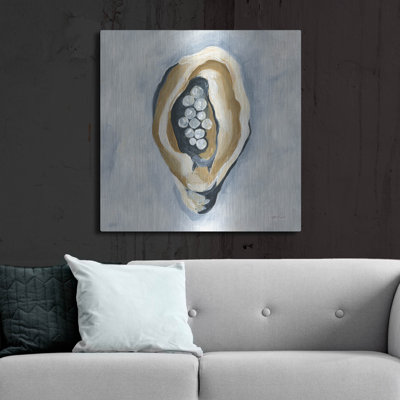 Art mural en métal The World Is Your Oyster 2 pi par Yvette St. Amant, 36 po x 36 po