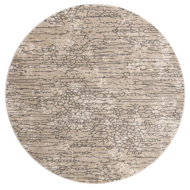 Edvin Performance Abstract Rug, Round 6'7"