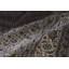 Hand-Knotted High-Quality Black and Cream Area Rug