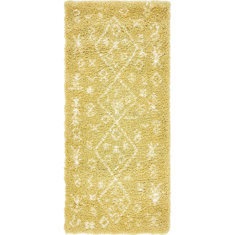 Paquette Geometric Shag Area Rug, Runner 79 x 183cm
