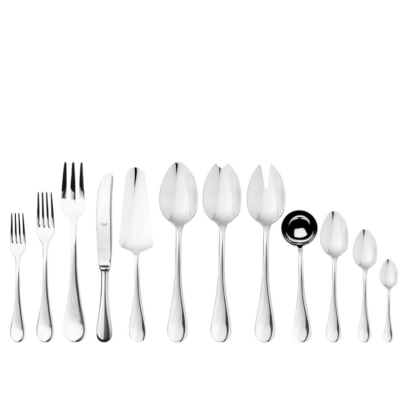 Brescia Flatware Set - 67 Pieces - Stainless Steel