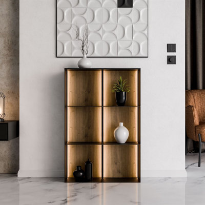 99cm H x 66cm W Metal Bookcase