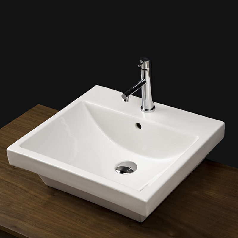 Piazza 19.5'' L Bathroom Sink, Single