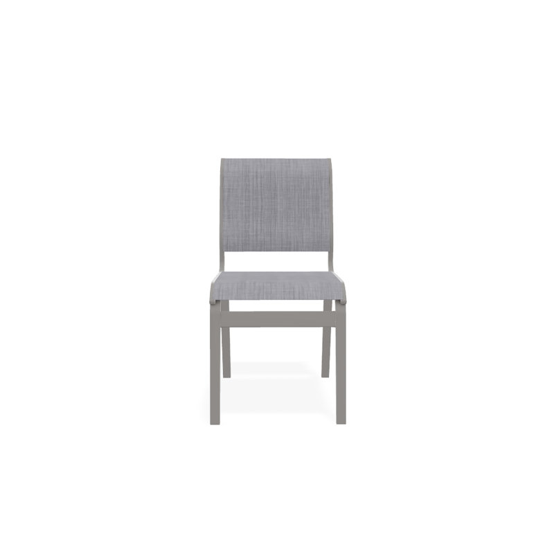 Chaise d'appoint de salle à manger Hiraku, Gris chaleureux texturé, Bijou