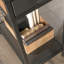 Bureau en L, finition brune