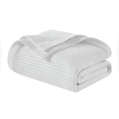 Waffle Weave Cotton Throw Blanket