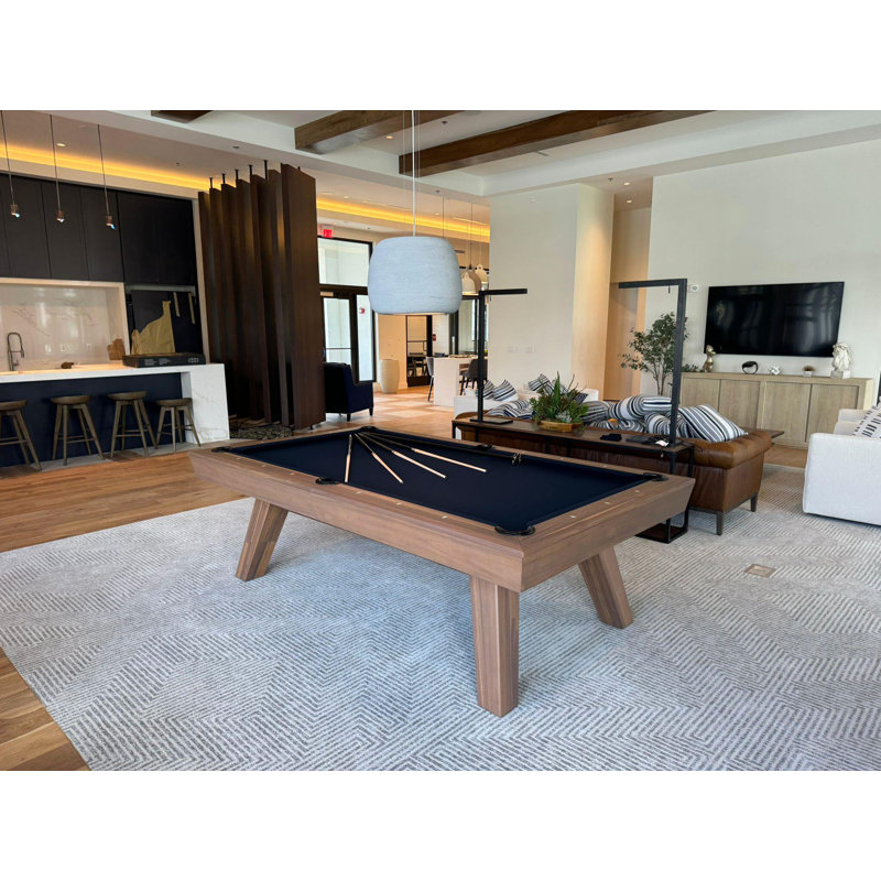 George Slate Pool Table With Professional Installation Included, 32" H x 53.5" W x 92.5" L