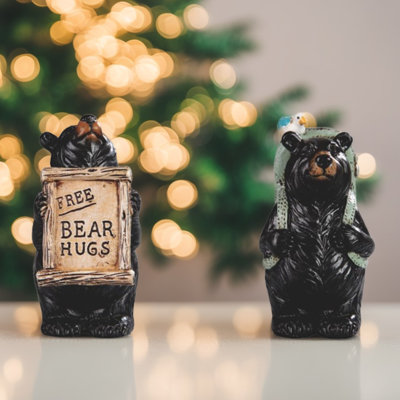 Ensemble de 2 figurines d'ours 4 "H