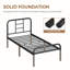 Metal-Framed Bed with High Headboard-1024030405-988561491