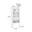 Vitrines vertes en bois manufacturé