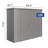 Biohort Equipment Locker 230 7.5' L x 2.7' D x 6' H Water Resistant Metal Tool Storage Shed with Lock Quartz Gray-121503246-109483541