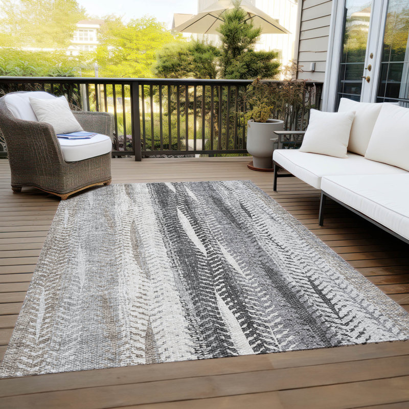Alta Washable Abstract Indoor / Outdoor Rug, Rectangle 5' x 7'6"