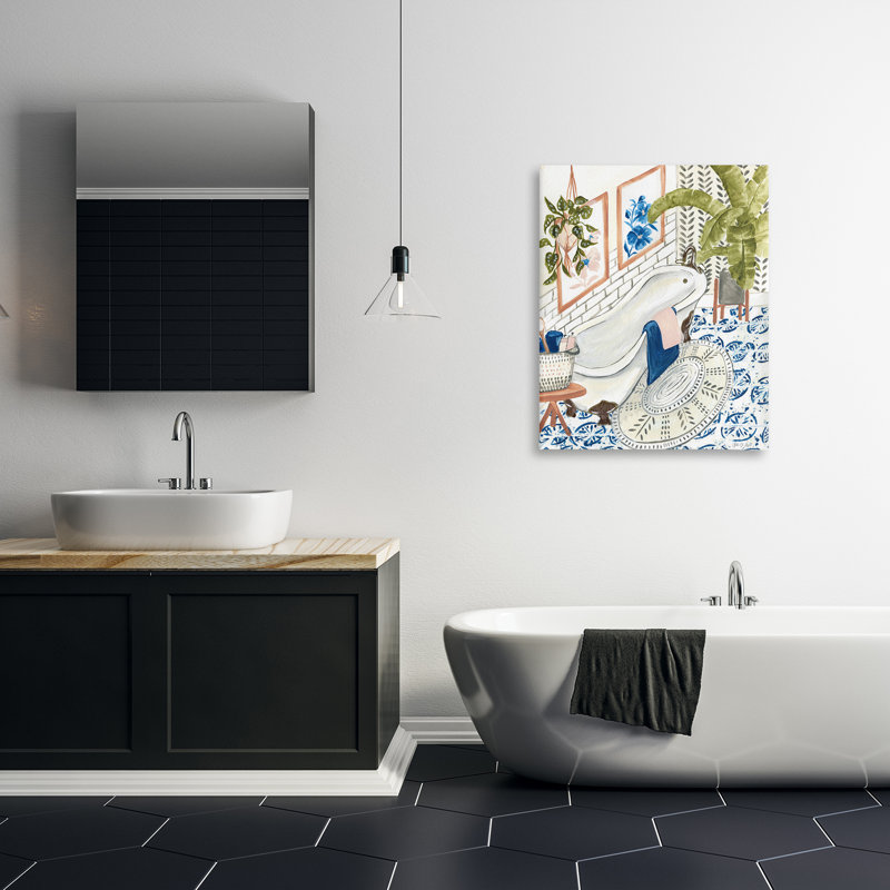 «Boho Chic Bathaign Canvas» par Yvette St. Amant, H 40 po x l 30 po