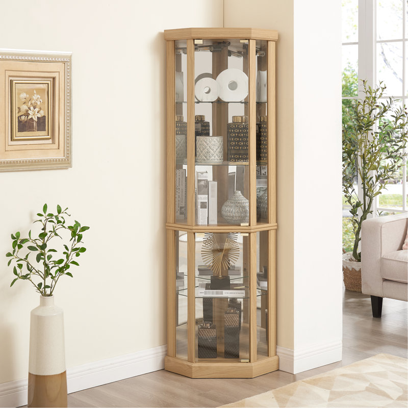 Vitrine Curio, Chêne clair