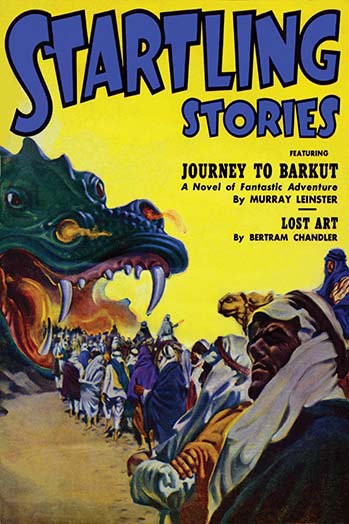 « journey to barkut » par virgil finlay, impression non encadrée, H 36 po x l 24 po
