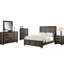 Bedroom 2 Nightstand With Contemporary Oak Finish Veneer Decoration