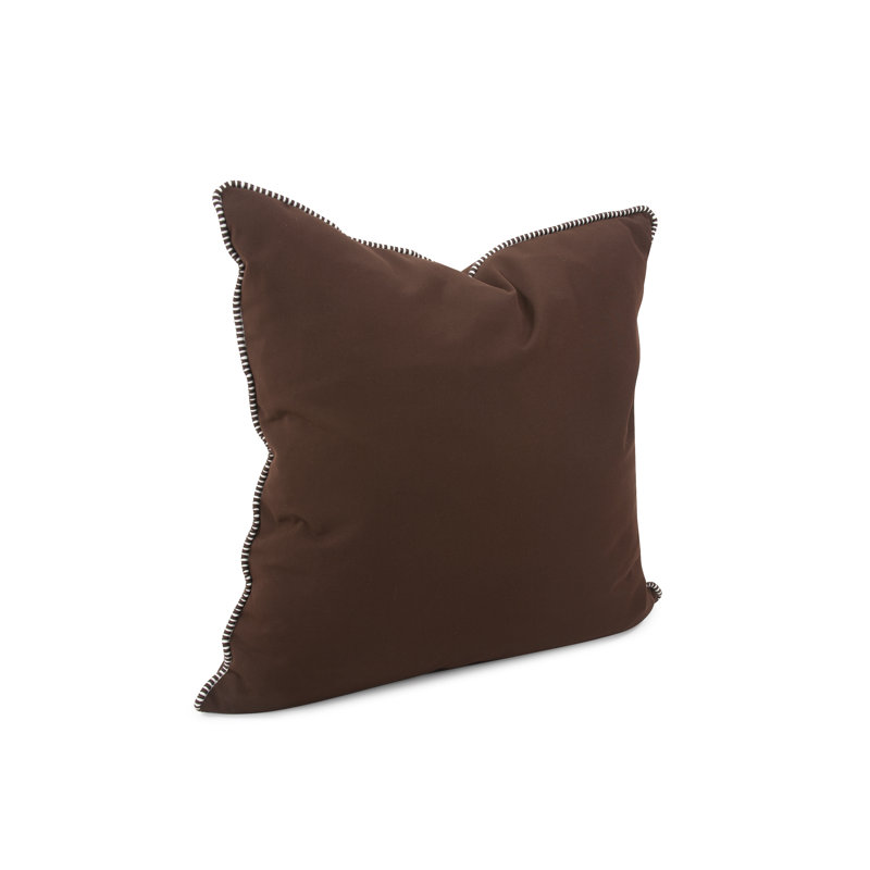 Delijah Square Indoor/Outdoor Pillow Cover & Insert, Seascape Natural, 24" x 24"
