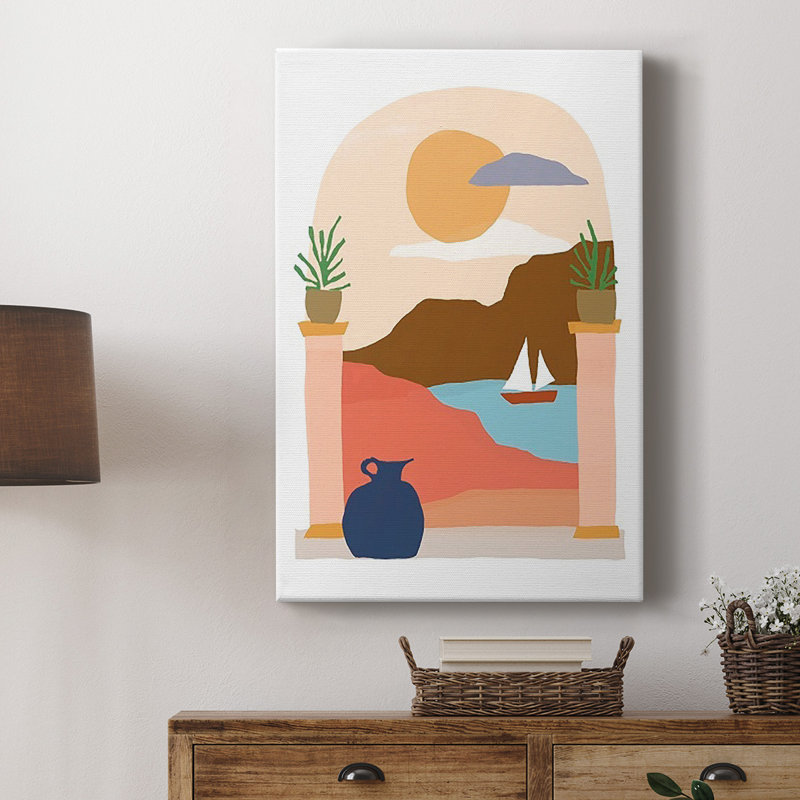 Scène de papier III sur toile, H 60 po x l 40 po x P 1 po