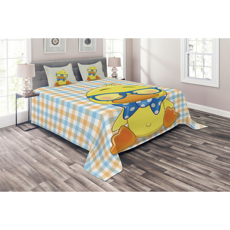 Polyester Coverlet, King Bedspread + 2 Shams