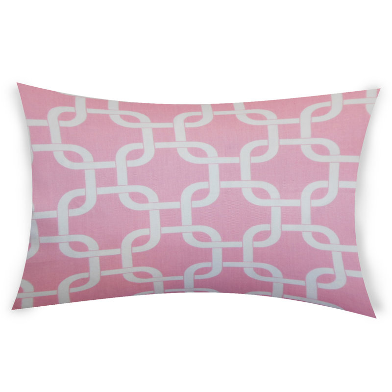  Housse et insert rectangulaires en coton, Rose, 12 po x 18 po