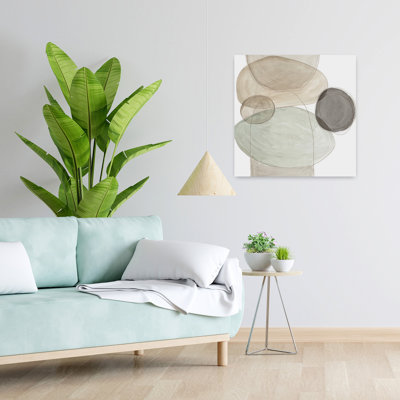 Pebble Stones II Abstract Geometric Modern Art