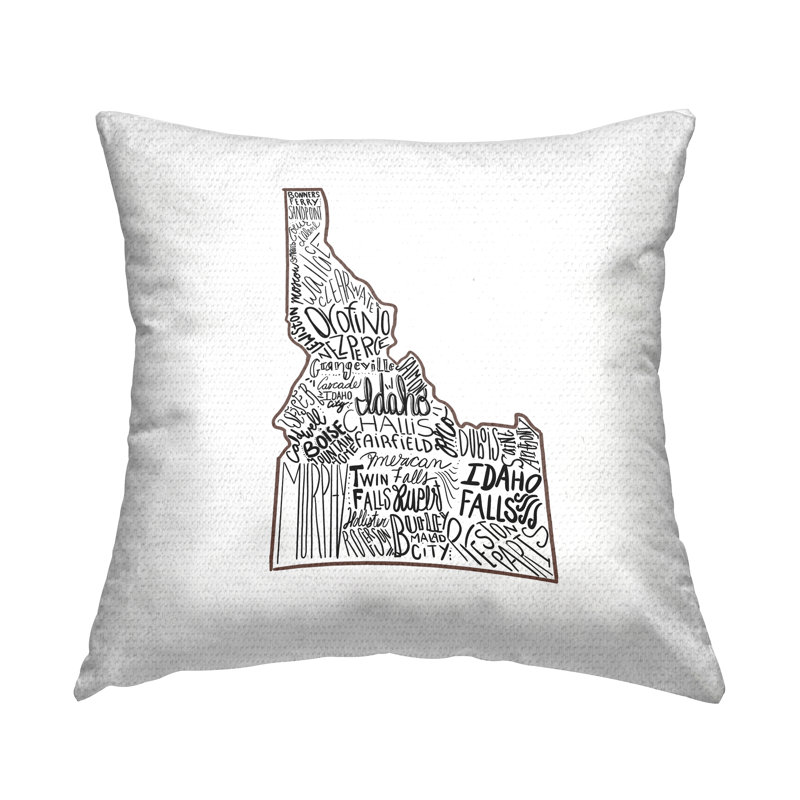 Coussin extérieur de l'Idaho State Outline