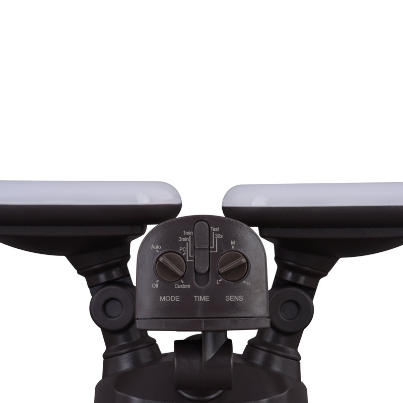 Kurtzig 2 Light LED Outdoor Motion Sensor Adjustable Security Flood Light, Bronze