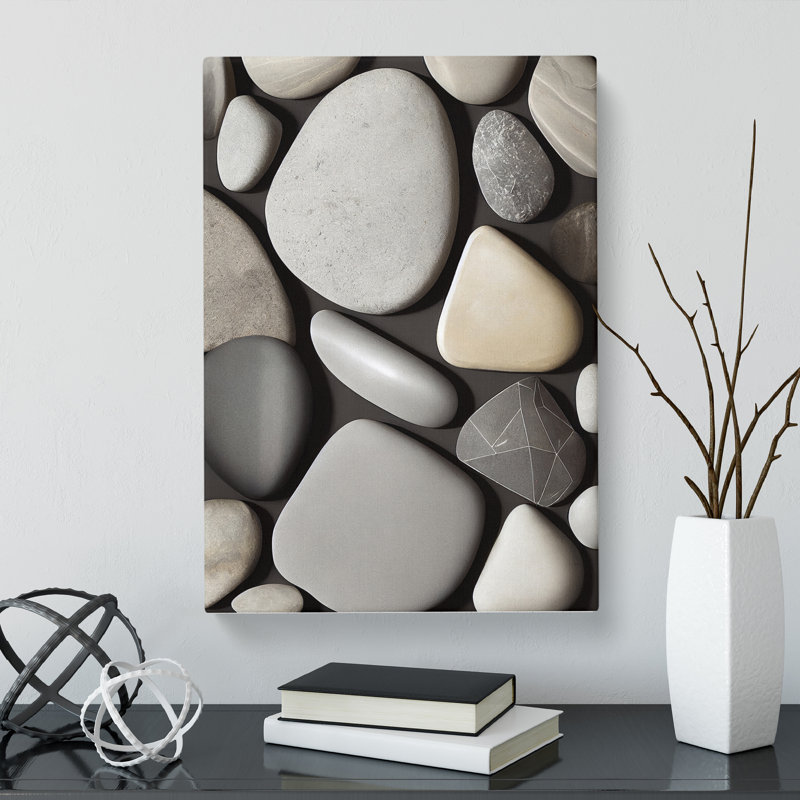 CAN-V0523-1790X Pebbles Vol.2 - Wrapped Canvas Print, 50cm H x 35cm W