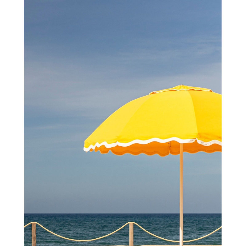 Patio 90'' W Umbrella, Red/White Striped