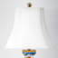 Garden Trellis Hand Painted Porcelain Table Lamp with Gold Base