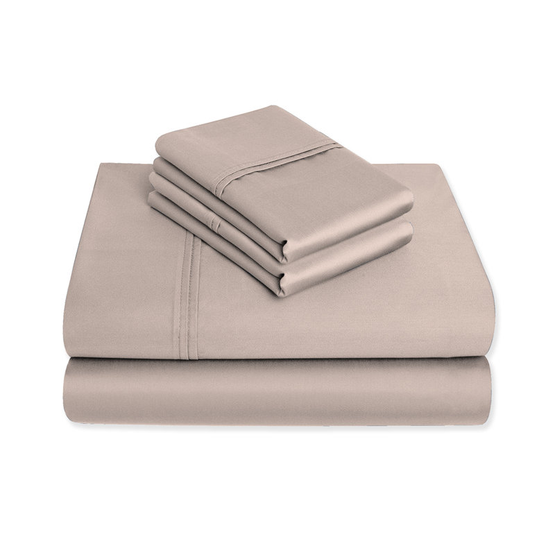 Kal 100% Cotton Sheet Set, Full/Double, Blush