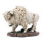 Figurine de bison en résine rustique Western