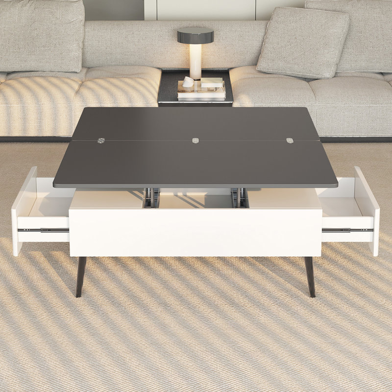 Lift Top Coffee Table With Storage Drawer,Modern Tea Table,3 In 1Center Table