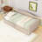 Upholstered Twin Daybed with Pop-Up Twin Trundle, Twin-to-King Convertible-1638970870