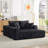 Basic Sectional Sofa, Modular  Sofa Sofa, Modern Corduroy Cloud Couch With Deep Seat, Upholstered 4-Seater Sofa-28246311-28246309
