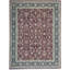 Hand-Knotted High-Quality Red and Black Area Rug