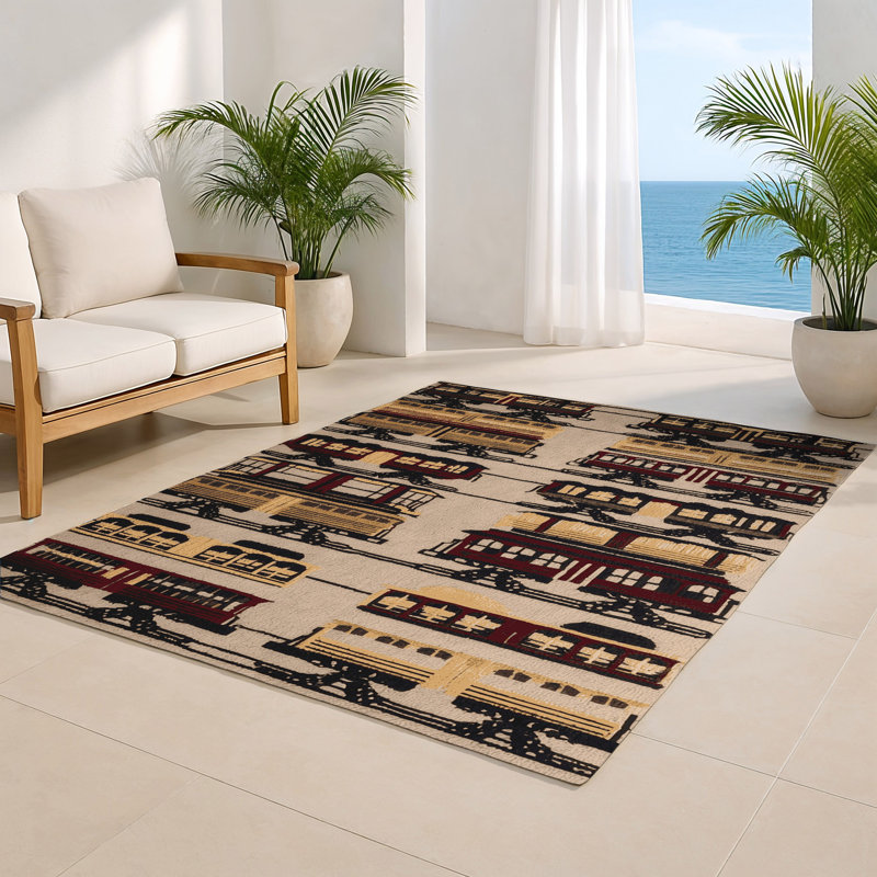 Tapis intérieur et extérieur brun Transport, Rectangle 4pi x 6 pi