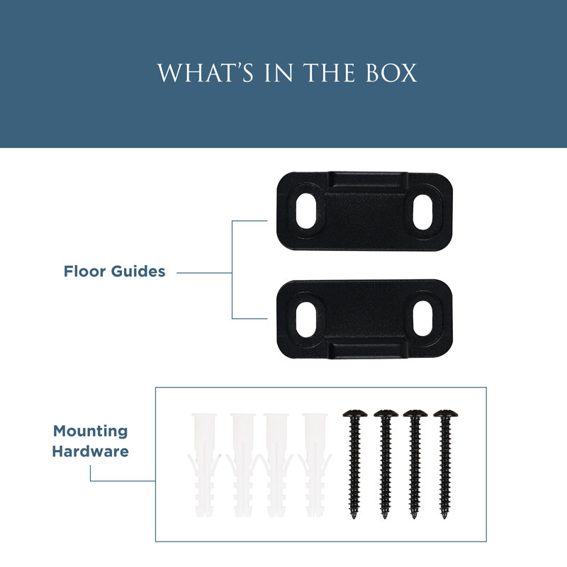 Guide double plancher, Noir mat