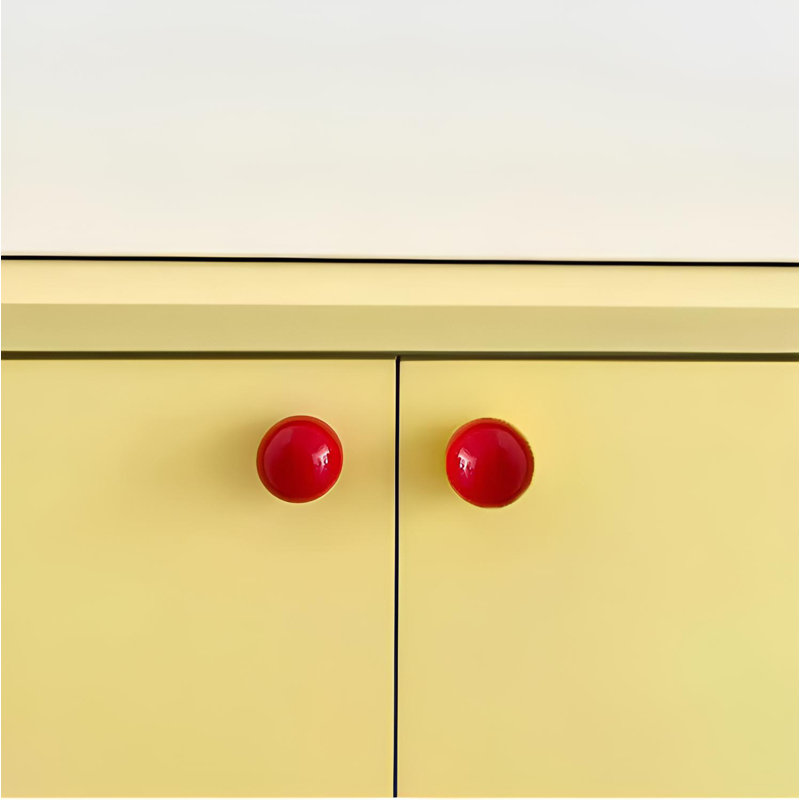 Boutons en céramique de couleur bonbon, poignées d'armoire à un trou