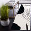 Tapis ivoire / noir Felipe-70712253