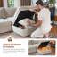 Canapé modulaire réversible moderne avec repose-pieds Petal Sofa-126427502-113098964