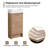 Matiss 18''Single Sink Freestanding Bathroom Vanity,Floor Standing Vanity With 1 Door and White Ceramic Basin Sink Top