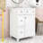Chic 24-Inch 2 Drawers Bathroom Vanity with Ceramic Sink and Space-Saving Design-90143519-85270376