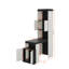 Lit escamotable double avec bureau, tablettes de rangement et armoires