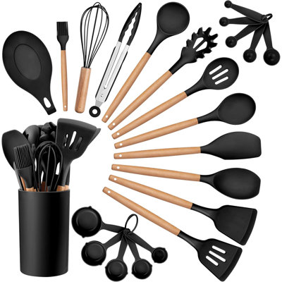 23 Piece Silicone Kitchen Utensils Spatula Set
