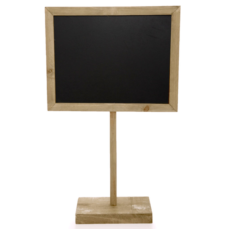 Tableau noir en bois, Naturel, H 1 pi 11 po x l 1 pi