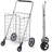 Shopping Cart With Adjustable Handle And Swivel Wheels, Heavy Duty Foldable And Collapsible Utility Cart